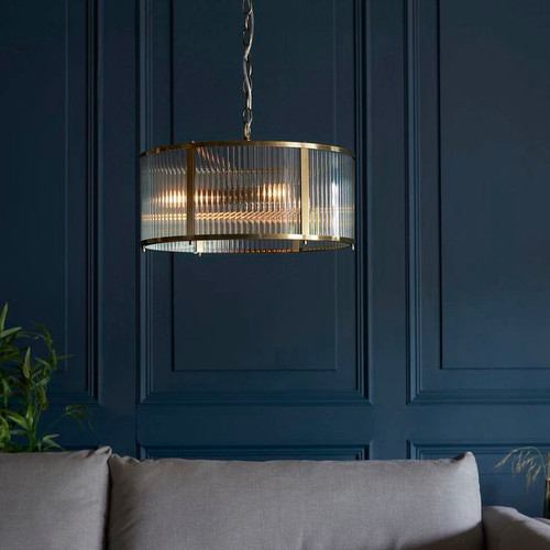 لوستر طلایی با کریستال وارداتی لوکس