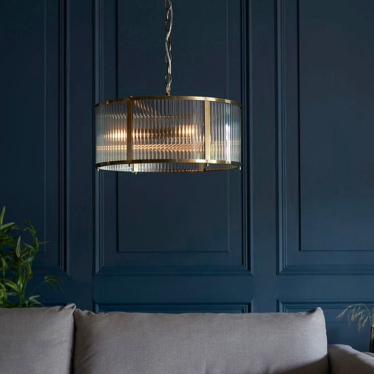 لوستر طلایی با کریستال وارداتی لوکس