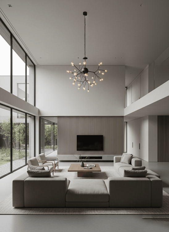 لوستر مدرن شاخه درختی مشکی