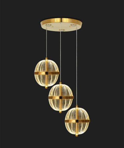 آویز وارداتی سه شاخه طلایی