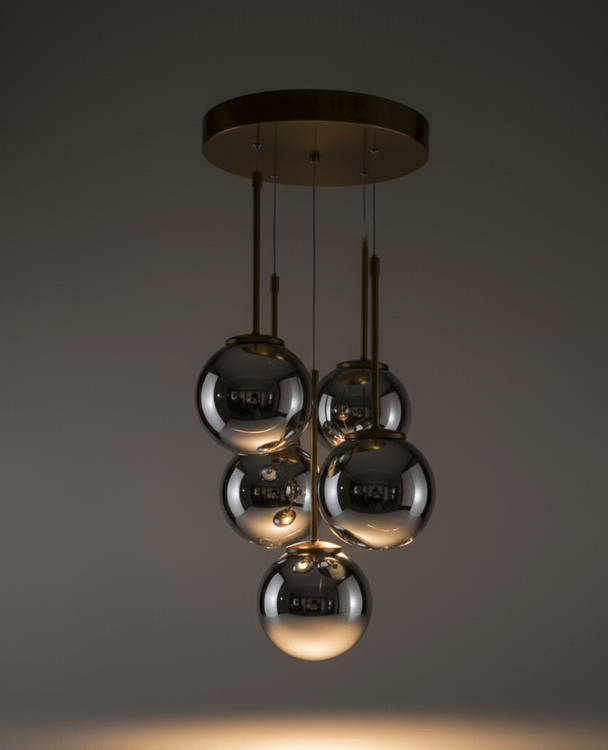 آویز پنج شعله برای اتاق خواب لوکس